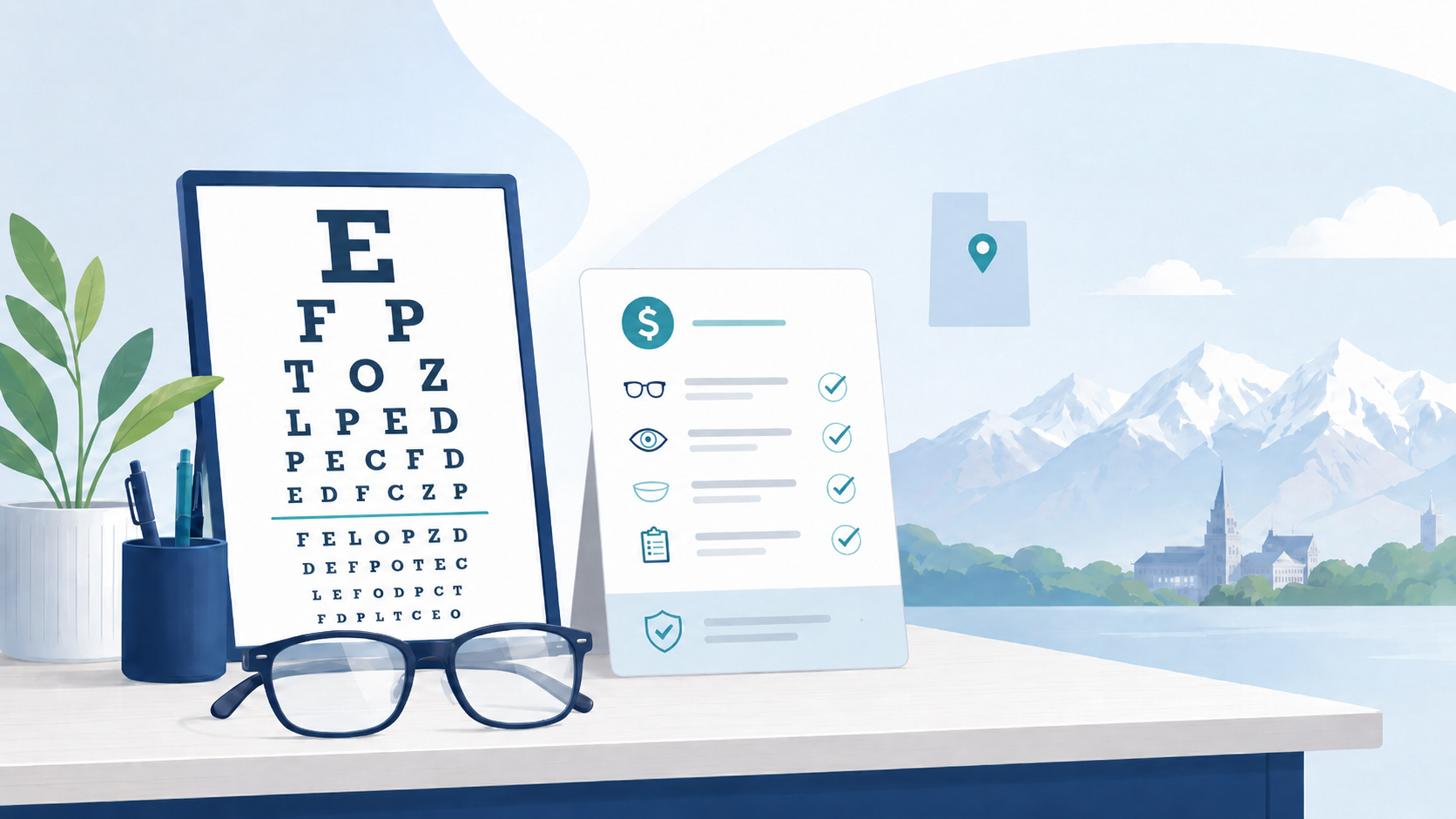 How much does an eye exam cost in Provo, Utah?
